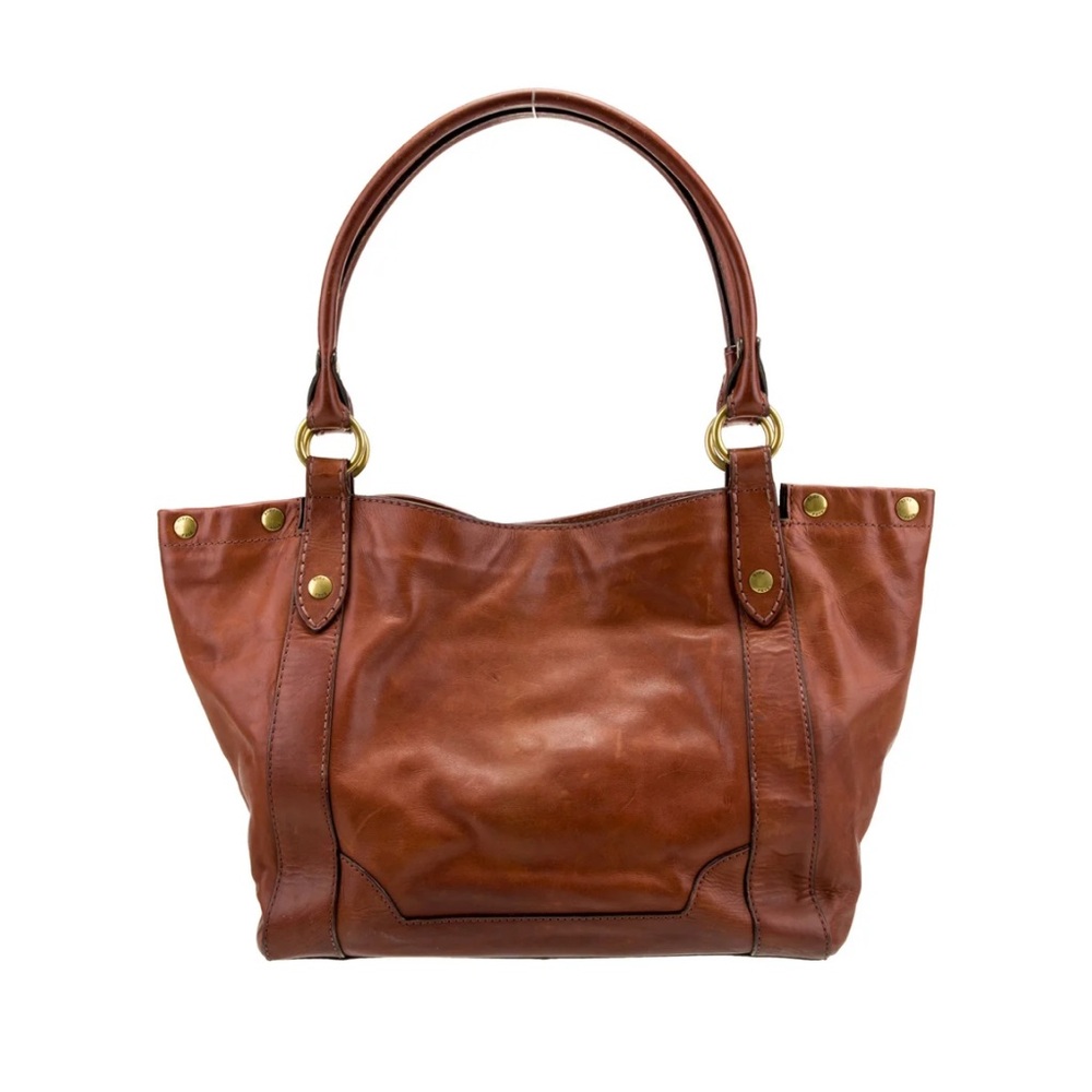 Frye Melissa shoulder tote in Cognac